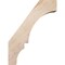 Ekena Millwork 5 1/2"W x 12"D x 16"H Balboa Smooth Knee Brace, Douglas Fir BRC06X12X16BOA00SDF - alternate 2